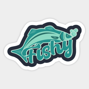 premium fishing season tee Sticker